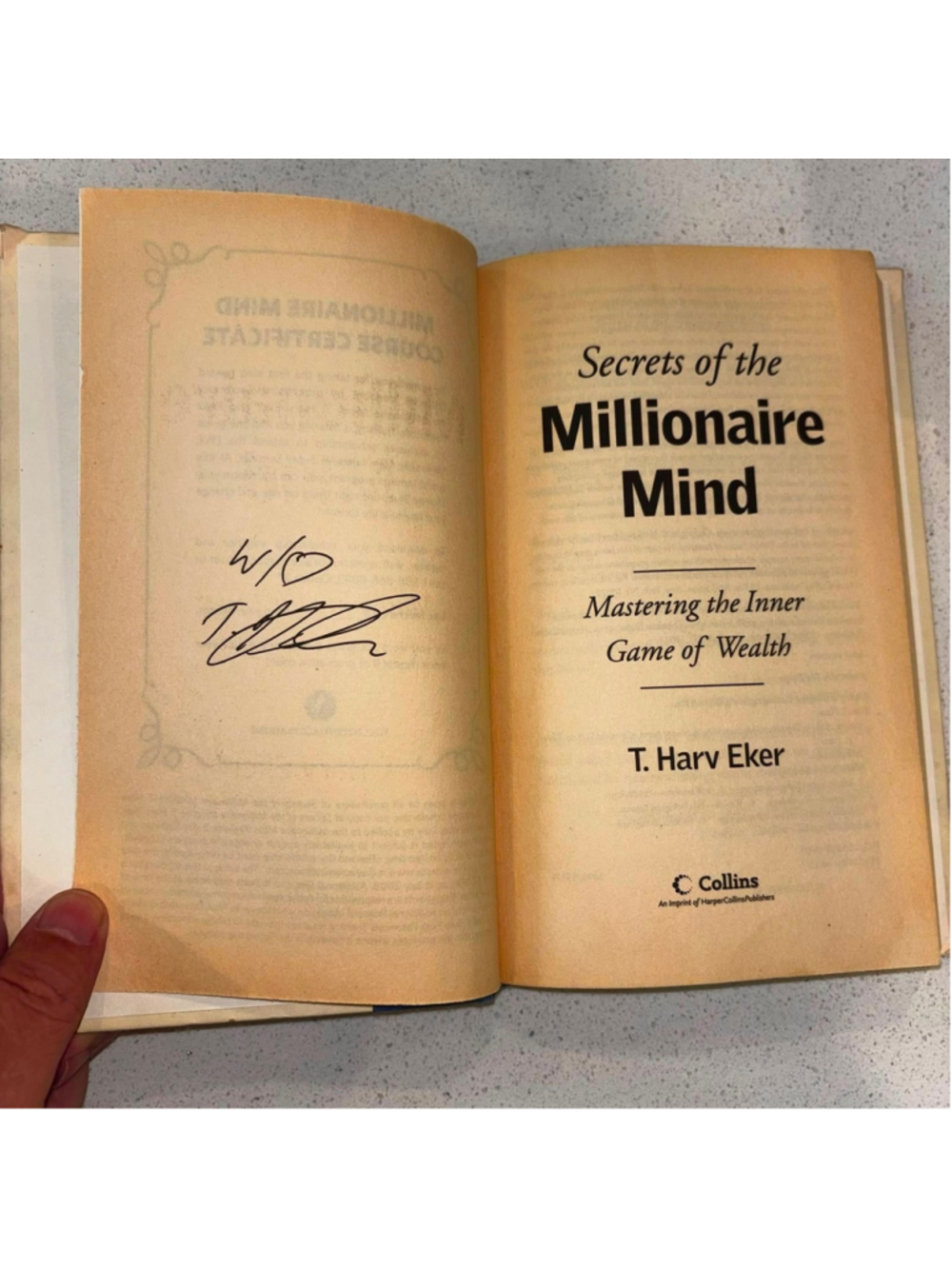 T Harv Eker Secrets of the Millionaire Mind Signed 1st Edition Hardcover #C10